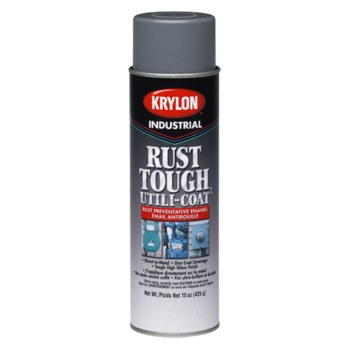 Krylon Rust Tough Paint K20879, Matte Utility Meter Gray, 20 oz