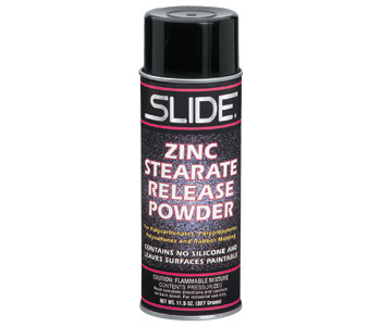 Slide Zinc Stearate White Powder Mold Release Agent - 12 oz Aerosol Can - Paintable - 41012N 12OZ