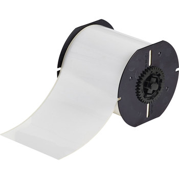 Picture of Brady White Indoor / Outdoor Vinyl Thermal Transfer B30C-4000-581-WT Continuous Thermal Transfer Printer Label Roll (Main product image)