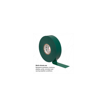 3M Scotch 35-GREEN-3/4 10851 Insulating Tape, Green, 0.75 in