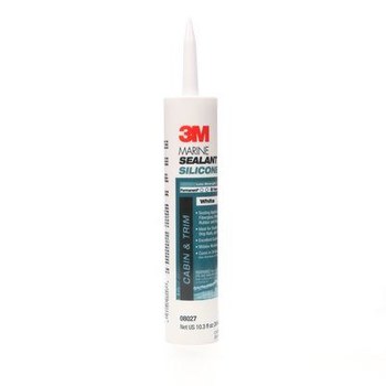 3M MG Sil Silicone Sealant White Paste 295 ml Cartridge - 08027