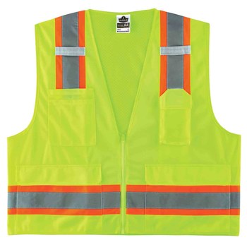 Ergodyne Glowear High-Visibility Vest 8248Z 24075 - Size Large/XL - High-Visibility Lime