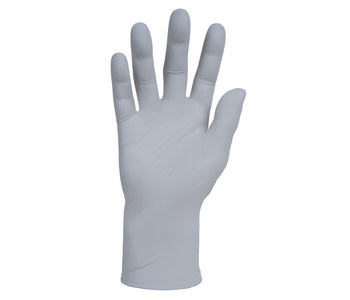 Ansell KleenGuard G10 Gray X-Small Powder Free Disposable Gloves - Industrial Grade - 9 in Length - Rough Finish - 3.5 mil Thick - 97820