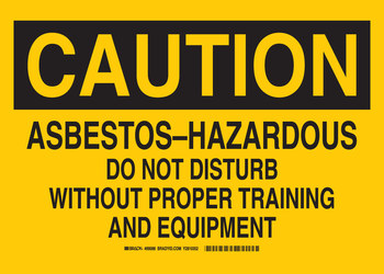 Picture of Brady B-302 Polyester Rectangle Yellow English Chemical Warning Sign part number 89088 (Main product image)