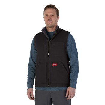 Milwaukee Heavy Duty Work Vest 801B-L, Size Large, Black