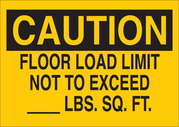 Picture of Brady B-401 Polystyrene Rectangle Yellow English Equipment Safety Sign part number 25752 (Main product image)