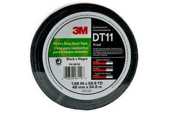 3M DT11 Heavy Duty Silver Duct Tape - 1.88 in Width x 25 yd Length - 11 mil Thick