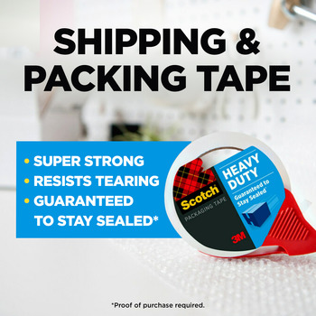 3M Scotch 38505 Clear Box Sealing Kit - 1.88 in Width x 38.2 yd Length - 3.1 mil Thick - 65665