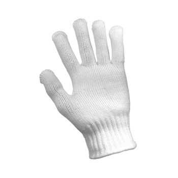 Global Glove N960 White Large Nylon Inspection Gloves - N960/LG