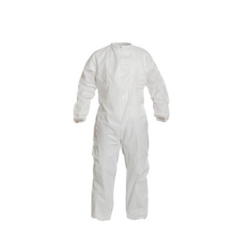 Picture of Dupont Proclean White Large Microporous Composite Fabric Cleanroom Coveralls (Main product image)