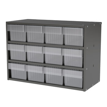 Picture of Akro-Mils AD2311C62 Akrodrawers 75 lb Charcoal Gray Powder Coated, Textured Stackable Super Modular Cabinet (Main product image)