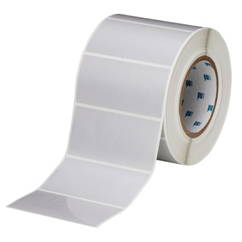 Picture of Brady Silver Polyester Thermal Transfer THT-55-480-1 Die-Cut Thermal Transfer Printer Label Roll (Main product image)