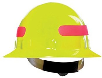Picture of Fibre-Metal E2RW Yellow Thermoplastic Cap Style Hard Hat (Main product image)