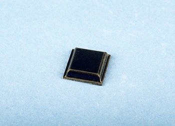 3M Bumpon SJ5007 Black Bumper/Spacer Pad - Square Shaped Bumper - 0.413 in Width - 0.98 in Height - 62728