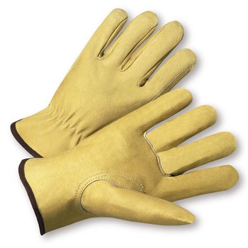 Picture of West Chester 9940K White Large Grain Pigskin Leather Driver's Gloves (Main product image)