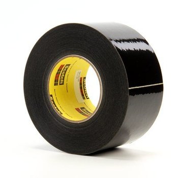 3M Scotch 7010373601 Black Solvent Resistant Masking Tape - 3 in Width x 60 yd Length