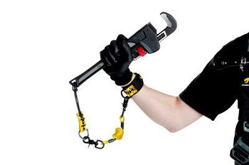 3M DBI-SALA Fall Protection for Tools 1500009 Yellow Lanyard Ring - 1 in Width - 3 1/2 in Length