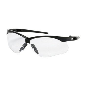 Picture of PIP Bouton Optical Anser 250-AN Clear Black Universal Polycarbonate Standard Safety Glasses (Main product image)