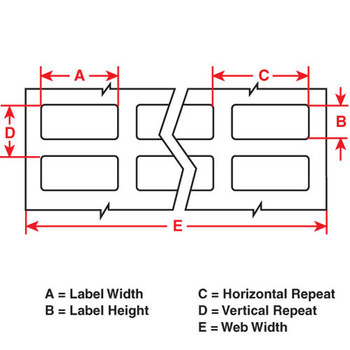 Picture of Brady White Vinyl Thermal Transfer THT-165-498-2.5-SC Die-Cut Thermal Transfer Printer Label Roll (Main product image)