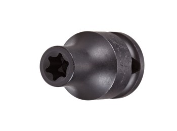 Vega Tools 2TE121 E-12 Impact Socket - 4140 Steel - 3/8 in Square Drive - A - Tapered - 1.3 in Length - 01348