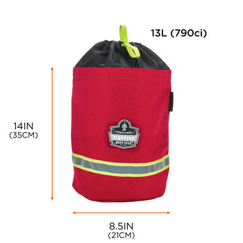 Ergodyne Arsenal GB5080L Red Nylon/Polyurethane Protective Duffel Bag - 8 in Width - 8 in Length - 14 in Height - 720476-13081
