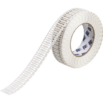 Picture of Brady Durasleeve White Polypropylene Thermal Transfer DSTHT-15-390-2.5 Die-Cut Thermal Transfer Printer Label Roll (Main product image)