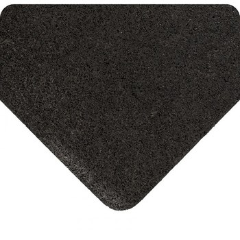 Wearwell Anti-Fatigue Mat 405.38x3x105BK, 3 ft x 105 ft, Recycled Rubber,  Black