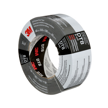 3M DT8 Black Duct Tape - 48 mm Width x 60 yd Length - 17809