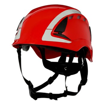 3M SecureFit Safety Helmet X5005VX-ANSI Red-Vented-Reflective