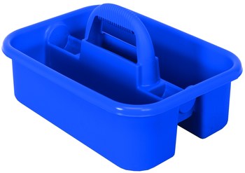 Quantum Storage Heavy-Duty Blue Tub Caddy - 13 7/8 in Overall Length - 18 3/8 in Width - 9 in Height - 04571