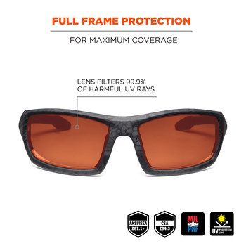 Ergodyne Skullerz Safety Glasses ODIN-TY 50520