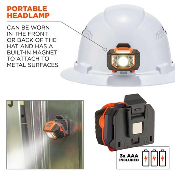 Ergodyne Skullerz Hard Hat 8972LED 60156 - White