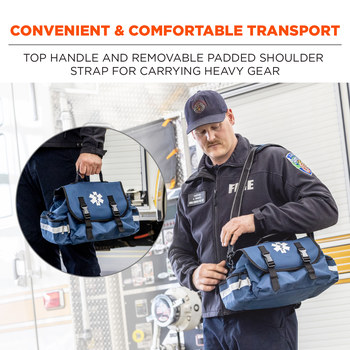 Ergodyne Arsenal GB5210 Blue Polyester Protective Duffel Bag - 11 in Width - 8 in Length - 8 in Height - 720476-13417