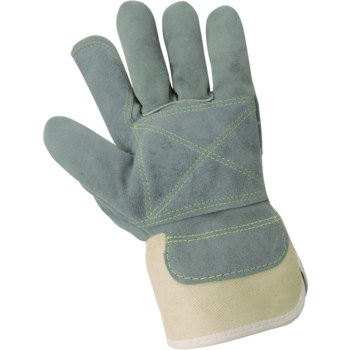 Global Glove Big Ole Sage Green One Size Split Cowhide Leather Work Gloves - 2000DP