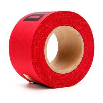3M Scotch 515 Red Warning Tape - Pattern/Text = DANGER - 3 in Width x 150 ft Length - 10 mil Thick - 57788