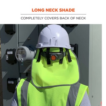 Ergodyne Glowear 8006 High-Visibility Lime Universal Polyester Neck Shade/Shield - Inner Cap/Hat - 720476-29063
