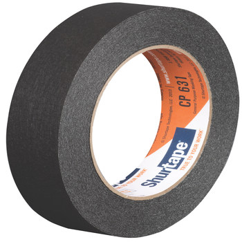 Shurtape CP 631 Black Masking Tape - 24 mm Width x 55 m Length