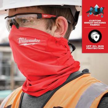 Milwaukee WORKSKIN Red One Size Nylon Performance Neck Gaiter - 045242-74710