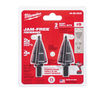 Milwaukee Step Drill Bit Set 48-89-9239 - High Speed Steel