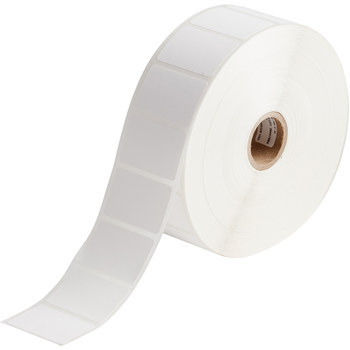 Picture of Brady White Polypropylene Thermal Transfer THT-235-7425-2-SC Die-Cut Thermal Transfer Printer Label Roll (Main product image)