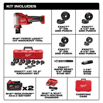 Milwaukee M18 FORCE LOGIC Knockout Tool 2677-23