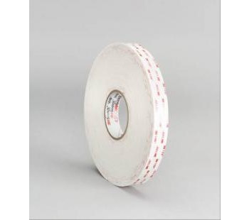 3M 4930 White VHB Tape - 3/4 in Width x 72 yd Length - 25 mil Thick