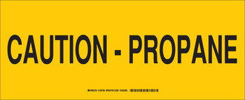 Picture of Brady B-401 Polystyrene Rectangle Yellow English Chemical Warning Sign part number 125704 (Main product image)