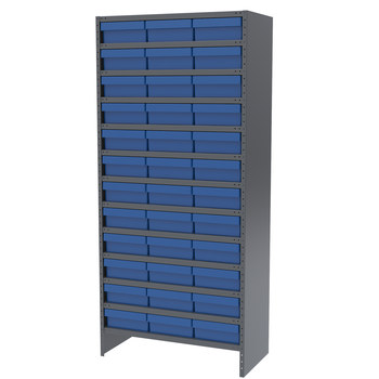 Picture of Akro-Mils ASC1879118 6500 lb Adjustable Gray Powder Coated Steel 22 ga Enclosed Fixed Shelving System (Main product image)