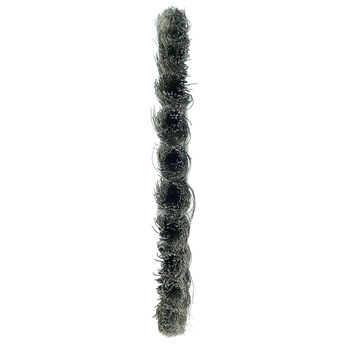 Weiler Wolverine 36228 Wheel Brush - 8 in Dia - Knotted - Standard Twist Steel Bristle