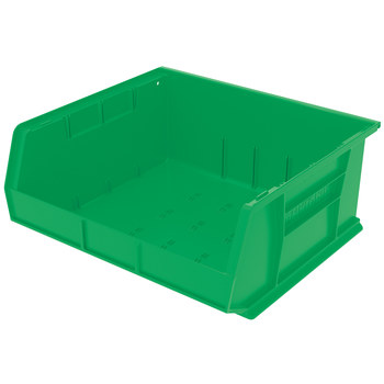 Picture of Akro-Mils 30250 Akrobin 75 lb Green Industrial Grade Polymer Hanging / Stacking Storage Bin (Main product image)