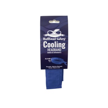 Bullhead Safety Blue Cotton Cooling Headband/Bandana - GLO-HB3