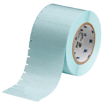 Picture of Brady Clear Tamper-Evident Polyester Thermal Transfer THT-39-7566-10 Die-Cut Thermal Transfer Printer Label Roll (Main product image)