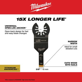 Milwaukee OPEN-LOK Oscillating Saw Blade 49-25-1201 - 18 TPI - Steel