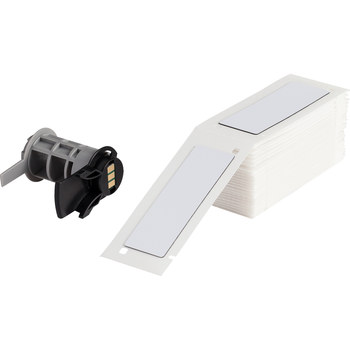 Picture of Brady White Polyester Thermal Transfer PTLEP-176-593 Die-Cut Thermal Transfer Printer Label Roll (Main product image)